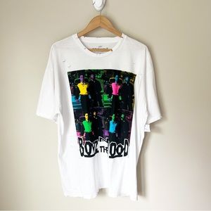 Philcos Boyz N The Hood Distressed Pop Art Graphic White T-Shirt Unisex 3X NWT